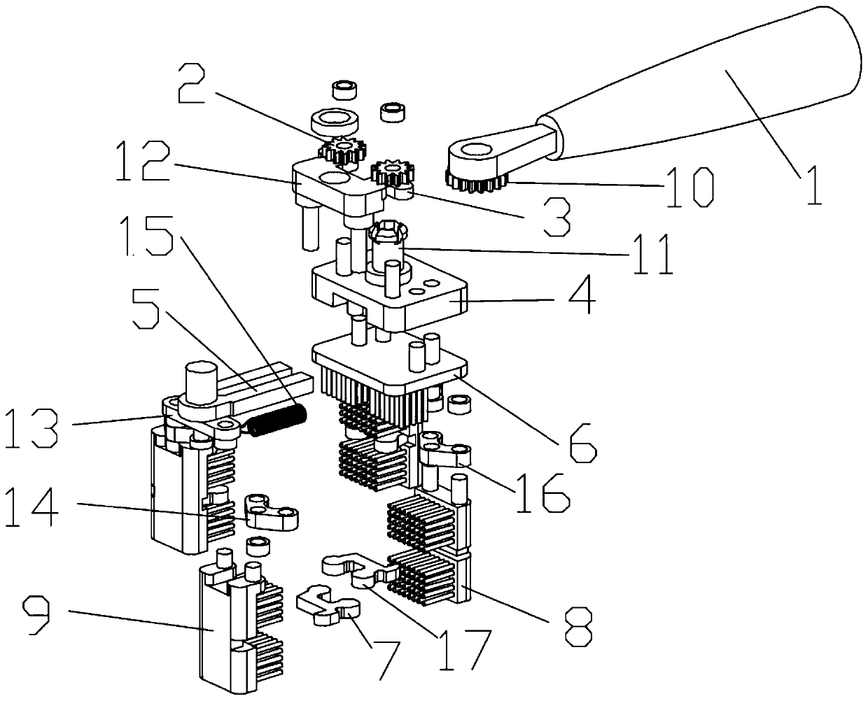 Self-adaptive electric toothbrush with three-sided bristles