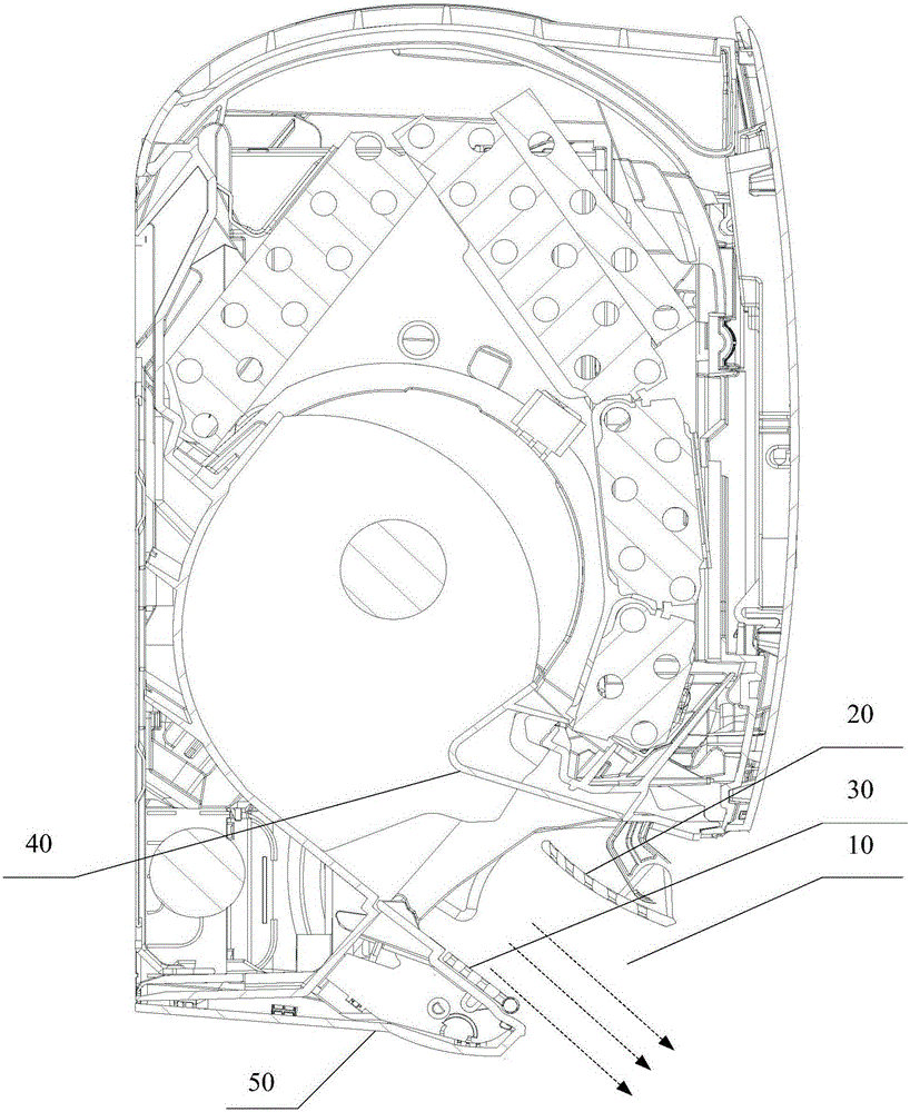 Air conditioner indoor unit and indoor air outlet control method of air conditioner