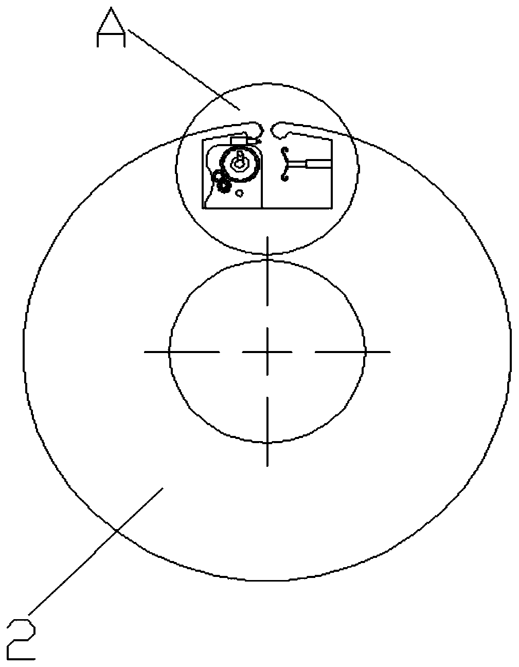 Winding device for textile