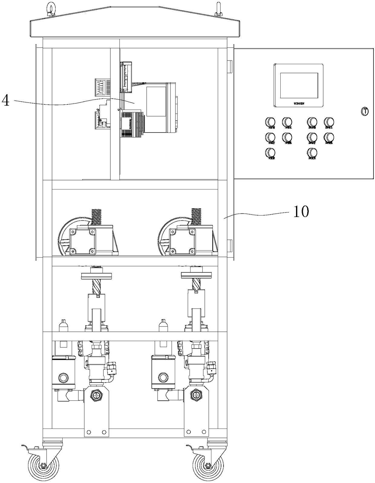 Grouting pressure control device