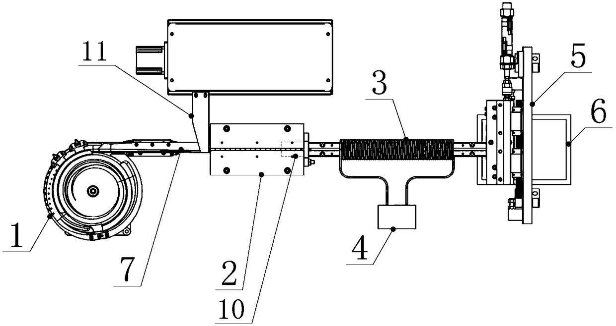 Automatic magnetizing system of sintered neodymium-iron-boron permanent magnet material