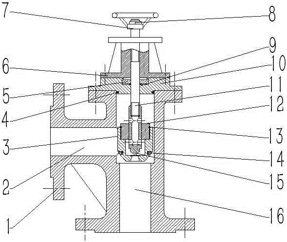 Right-angled manual valve based on pilot structure