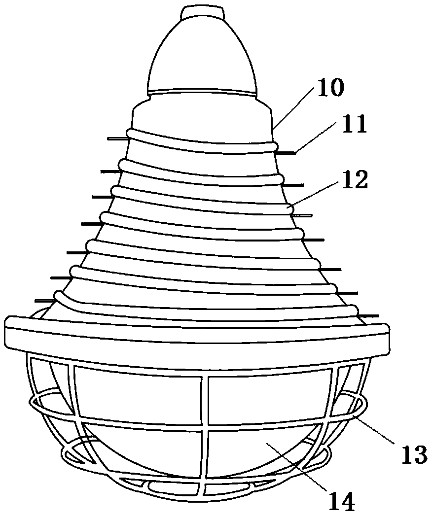 LED explosion-proof lamp convenient to dissipate heat and application method thereof