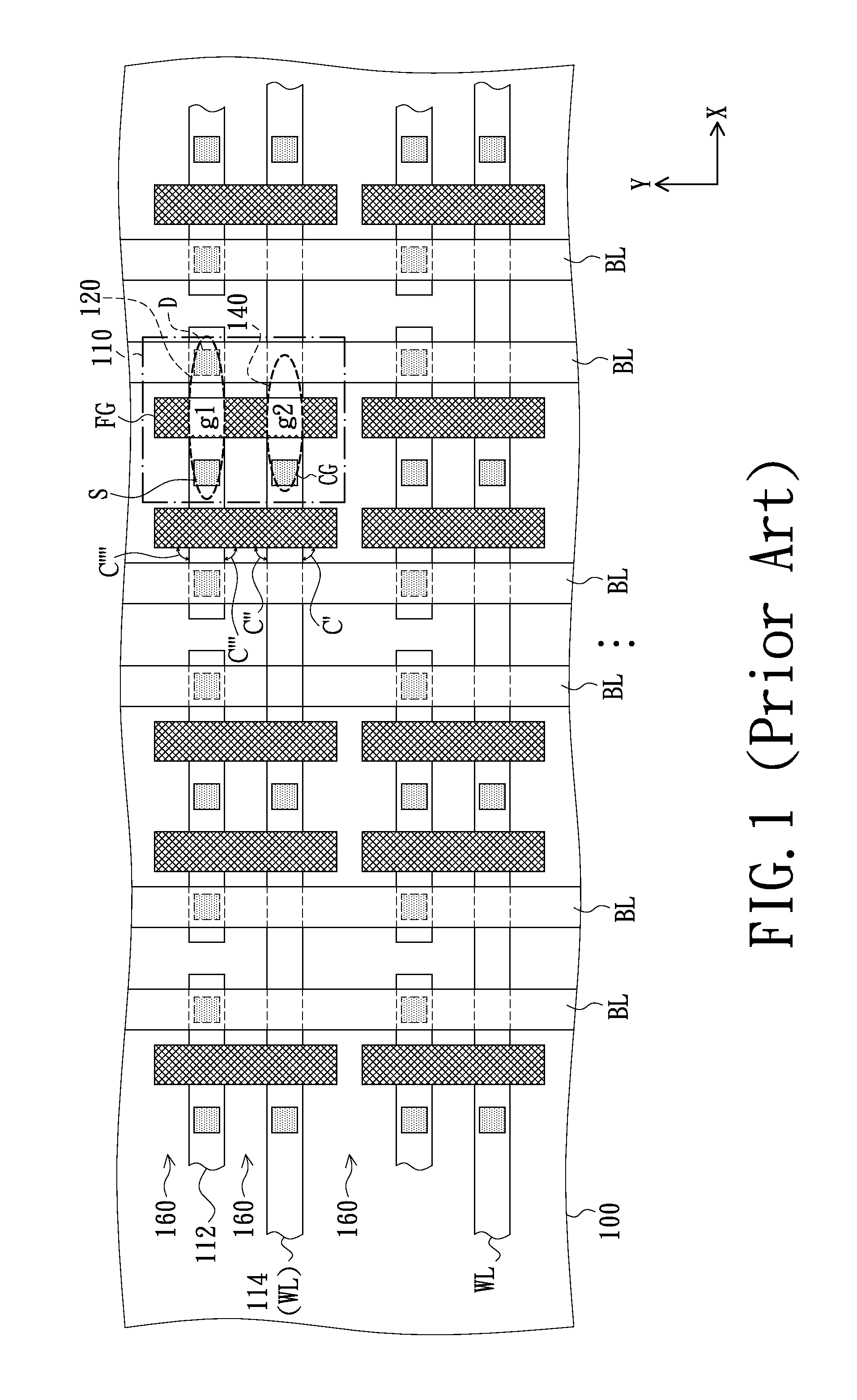 Layout structure of non-volatile memory device