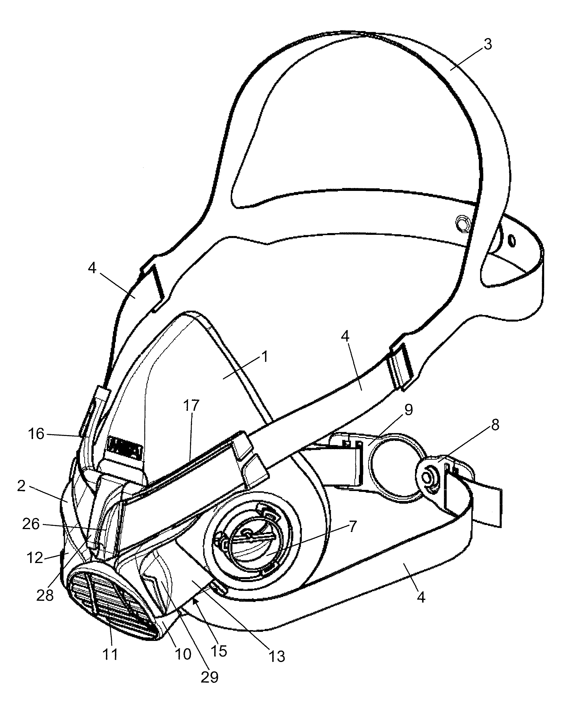 Respiratory half-mask