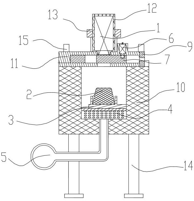 Test device and method for testing effect of inhibitor