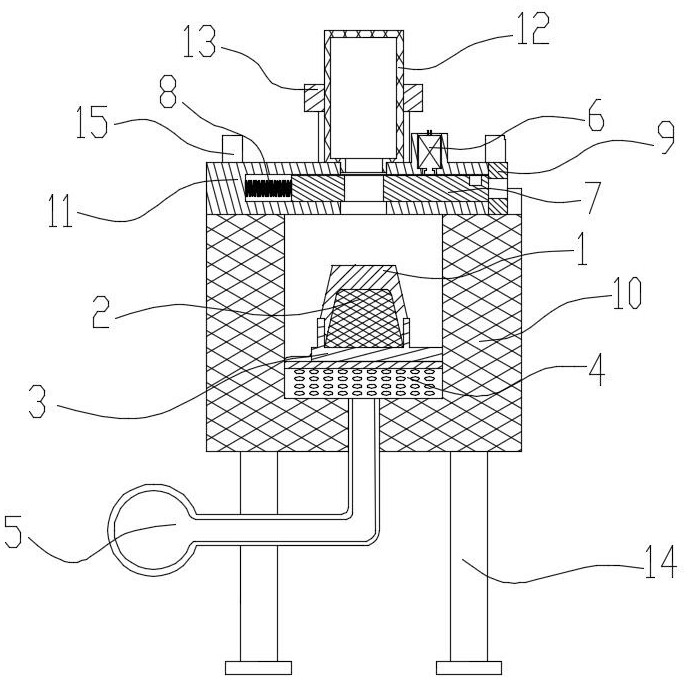 Test device and method for testing effect of inhibitor