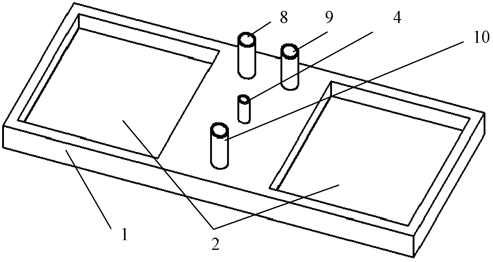 Device suitable for minim liquid mixed chemiluminescence reaction