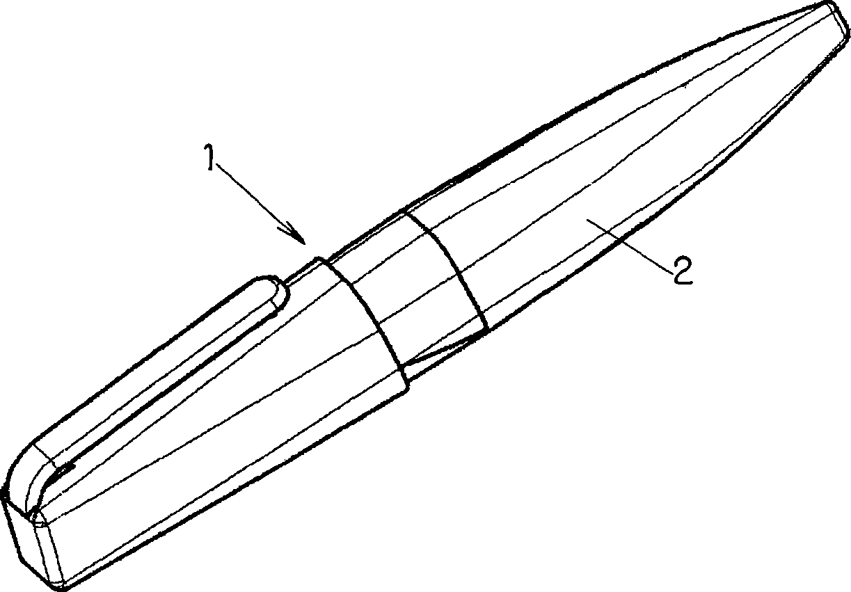 Writing tool provided with a valve feeding device
