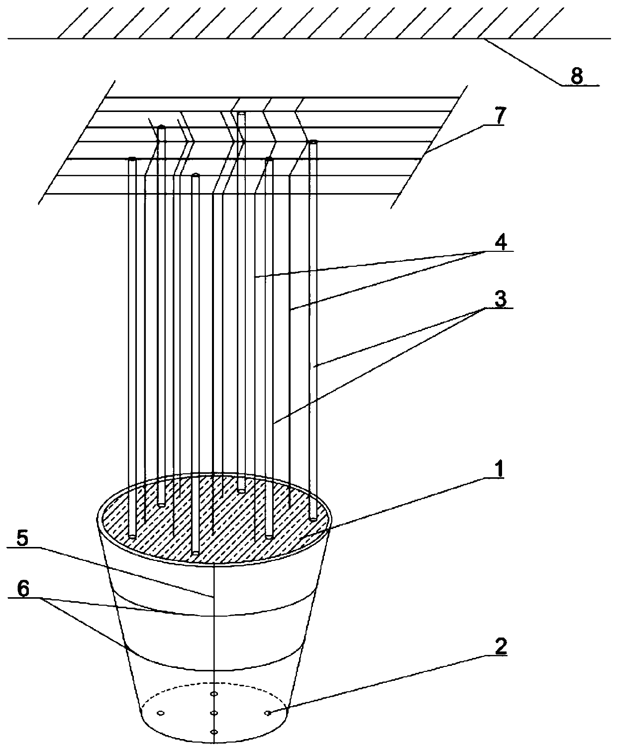 Pot culture method of Tetrastigma hemsleyanum