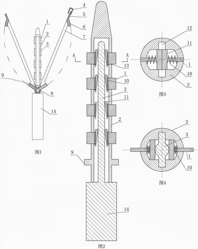 Axial and lateral scale scraping auxiliary mechanism