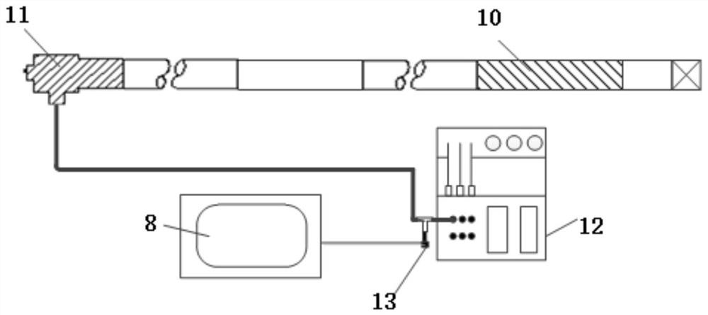 Coal mine drilling depth measuring nipple and drilling depth determining method