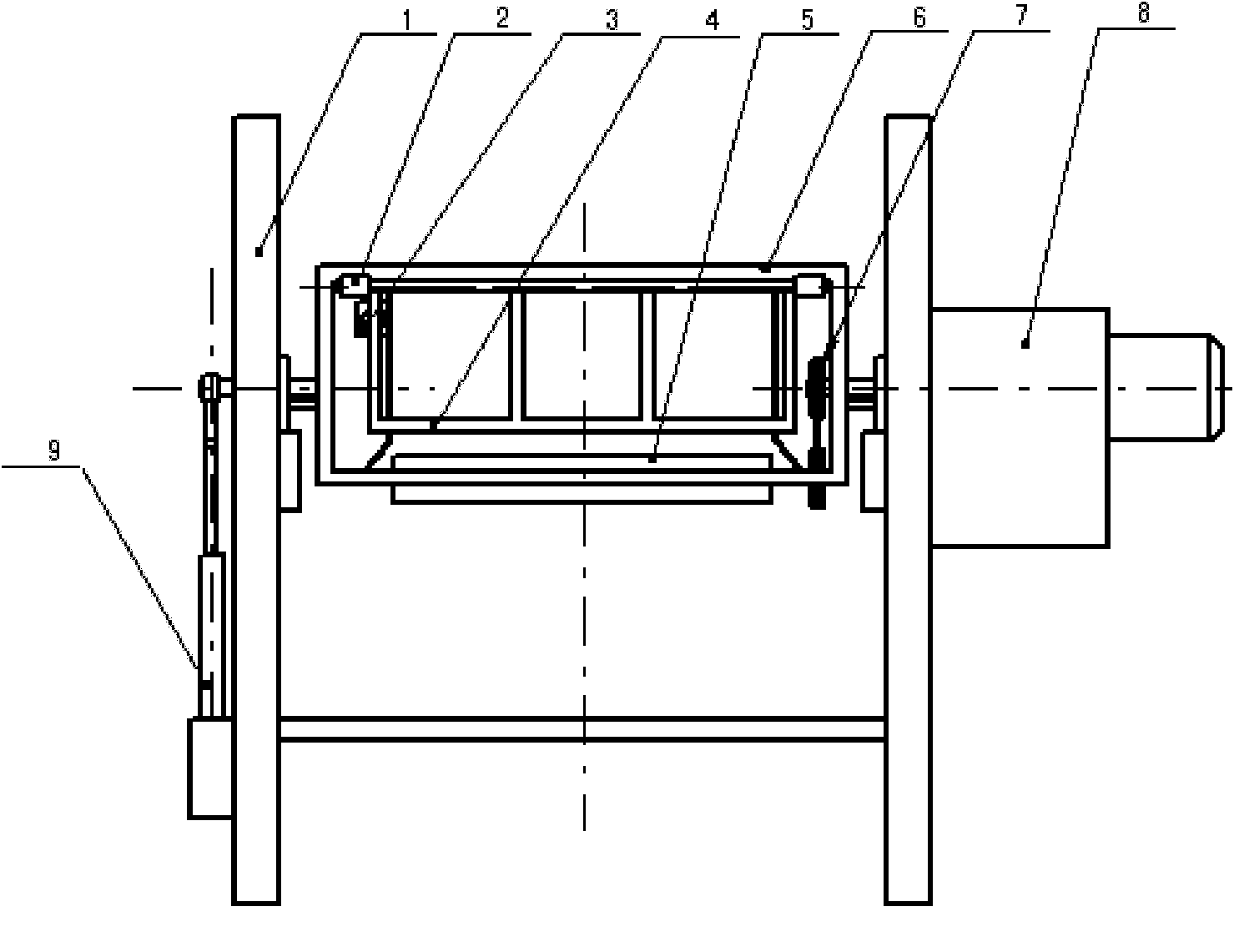 Automatic sand pouring machine for hub