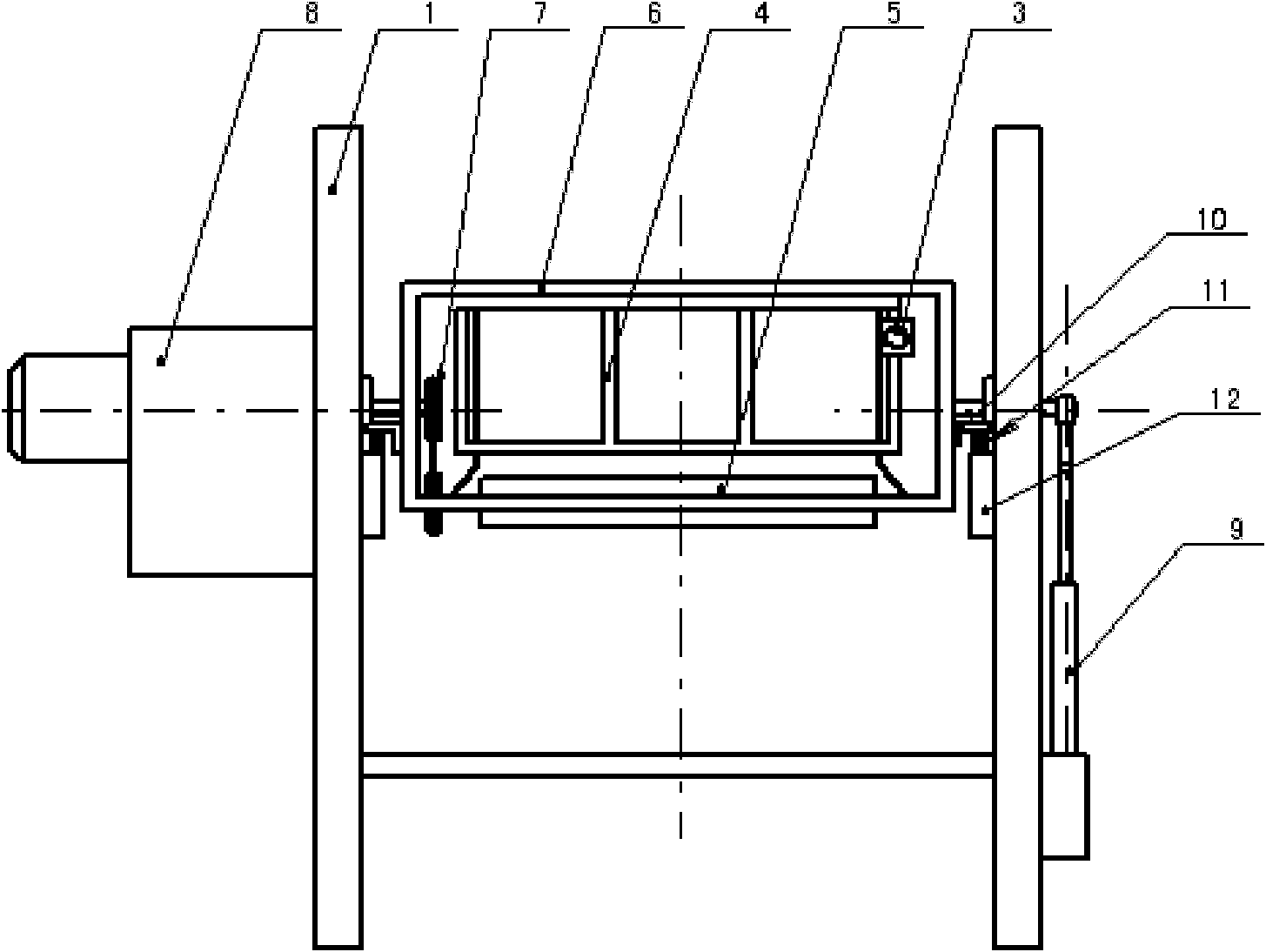 Automatic sand pouring machine for hub