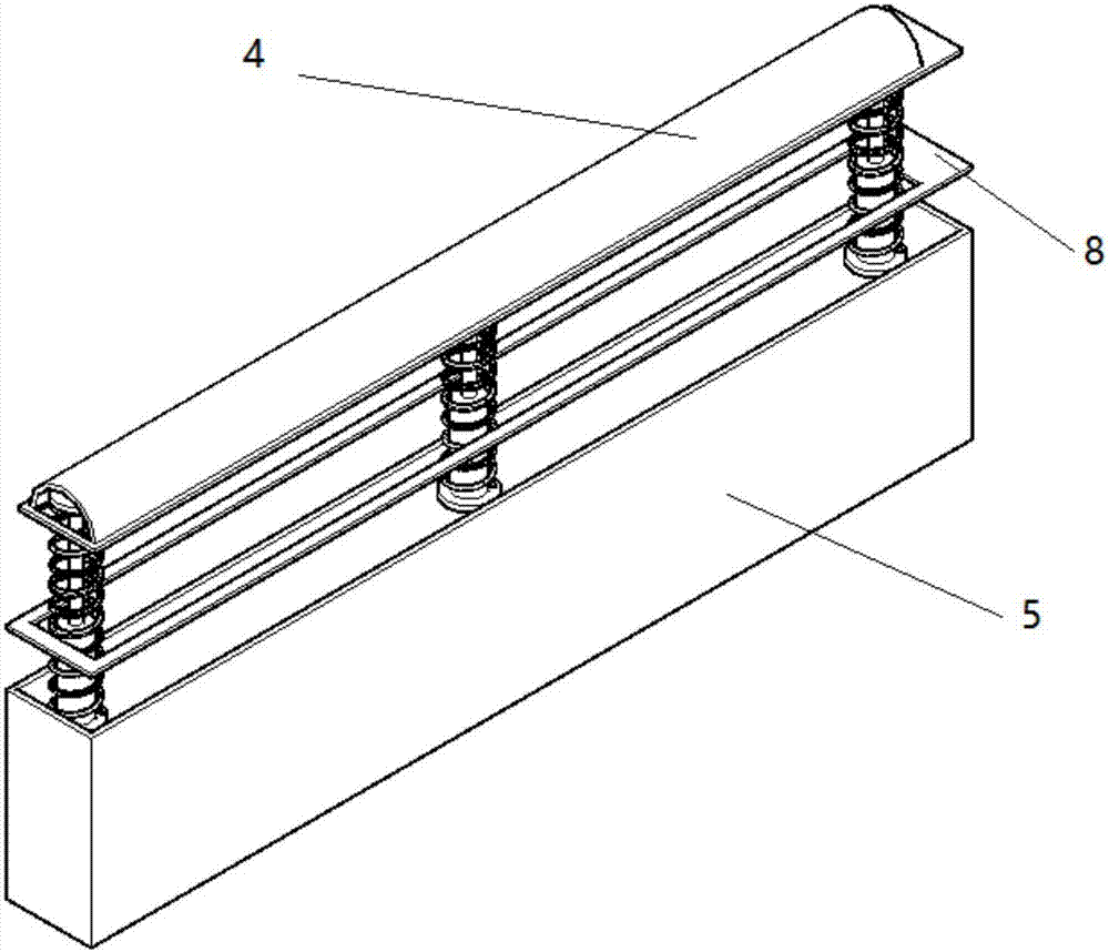 Tea leaf pressing bar structure for post-processing tea leaves