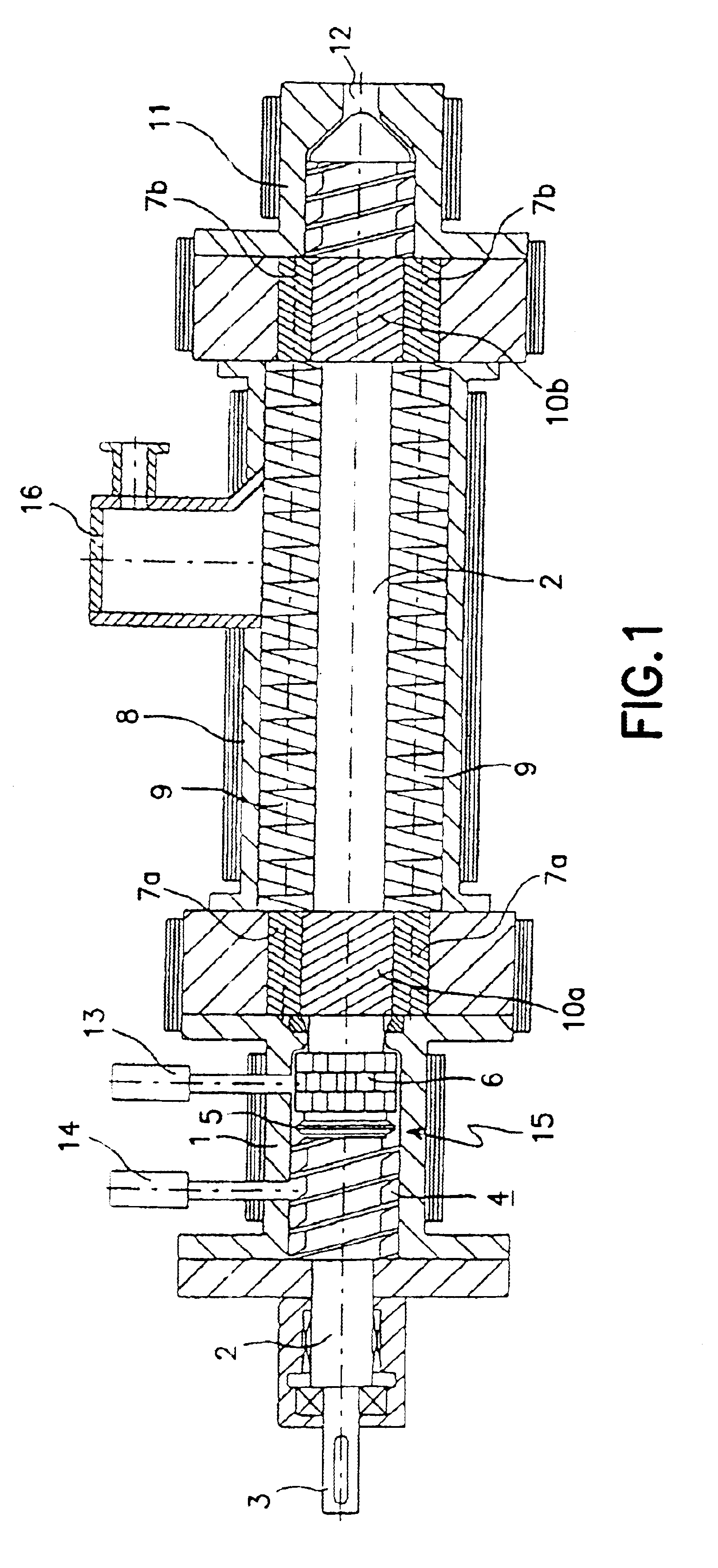 Extruder comprising blister mechanism