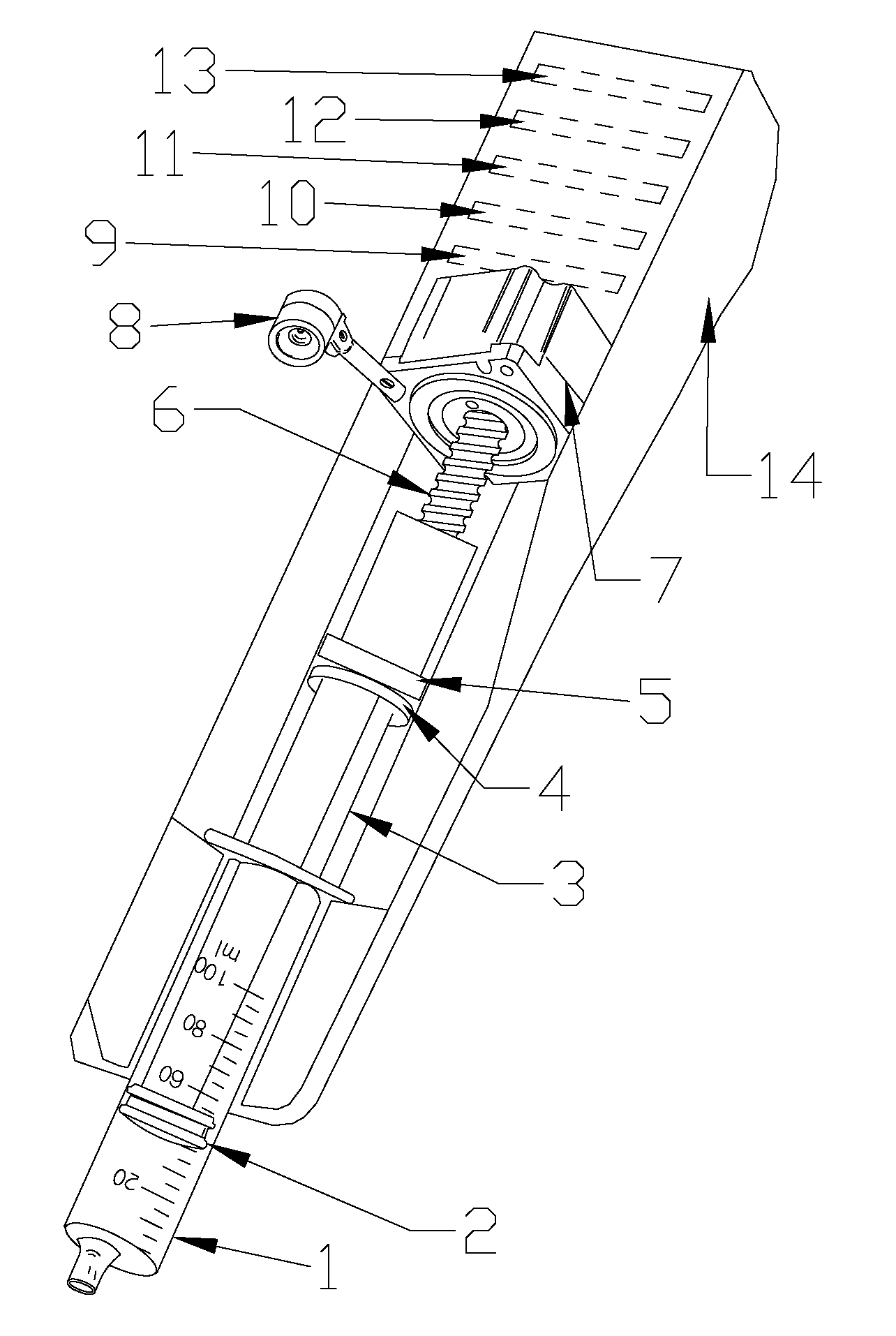 Remote control injection device with camera