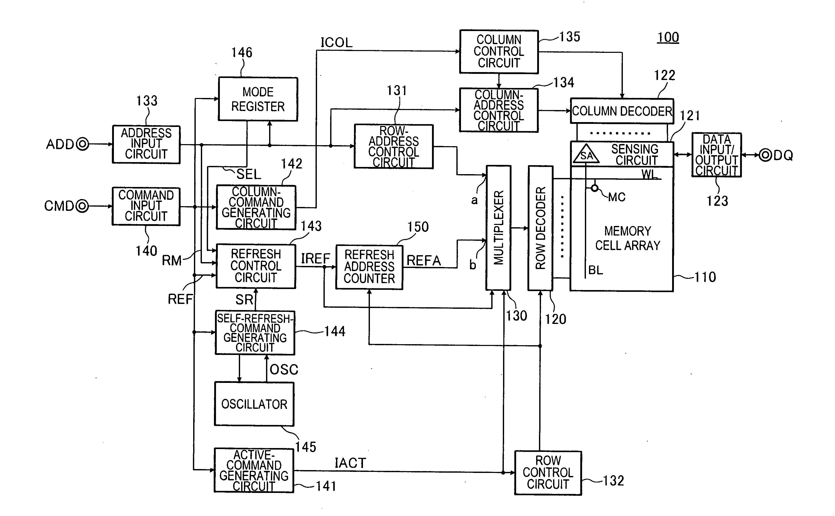 Semiconductor device that performs refresh operation