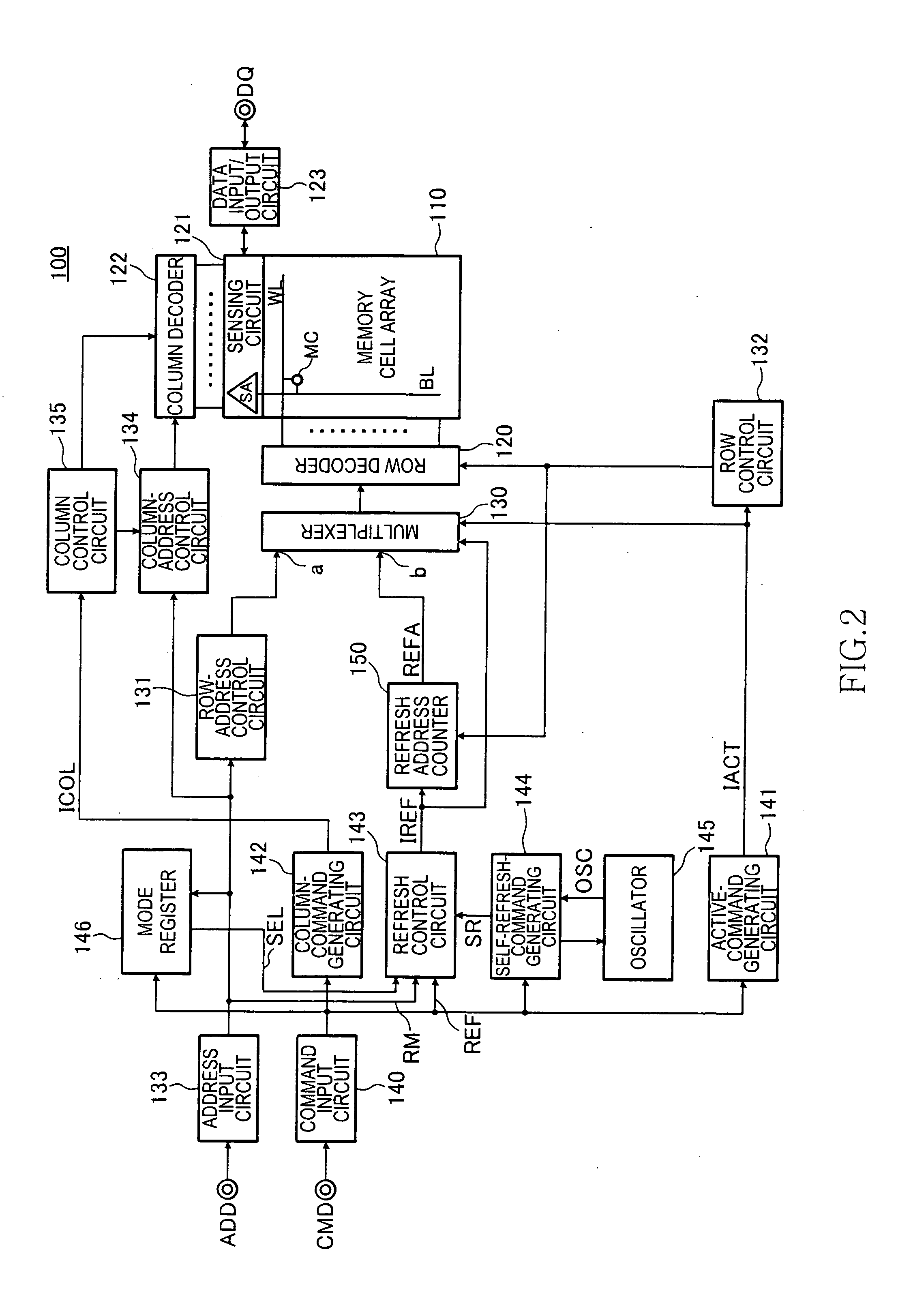 Semiconductor device that performs refresh operation