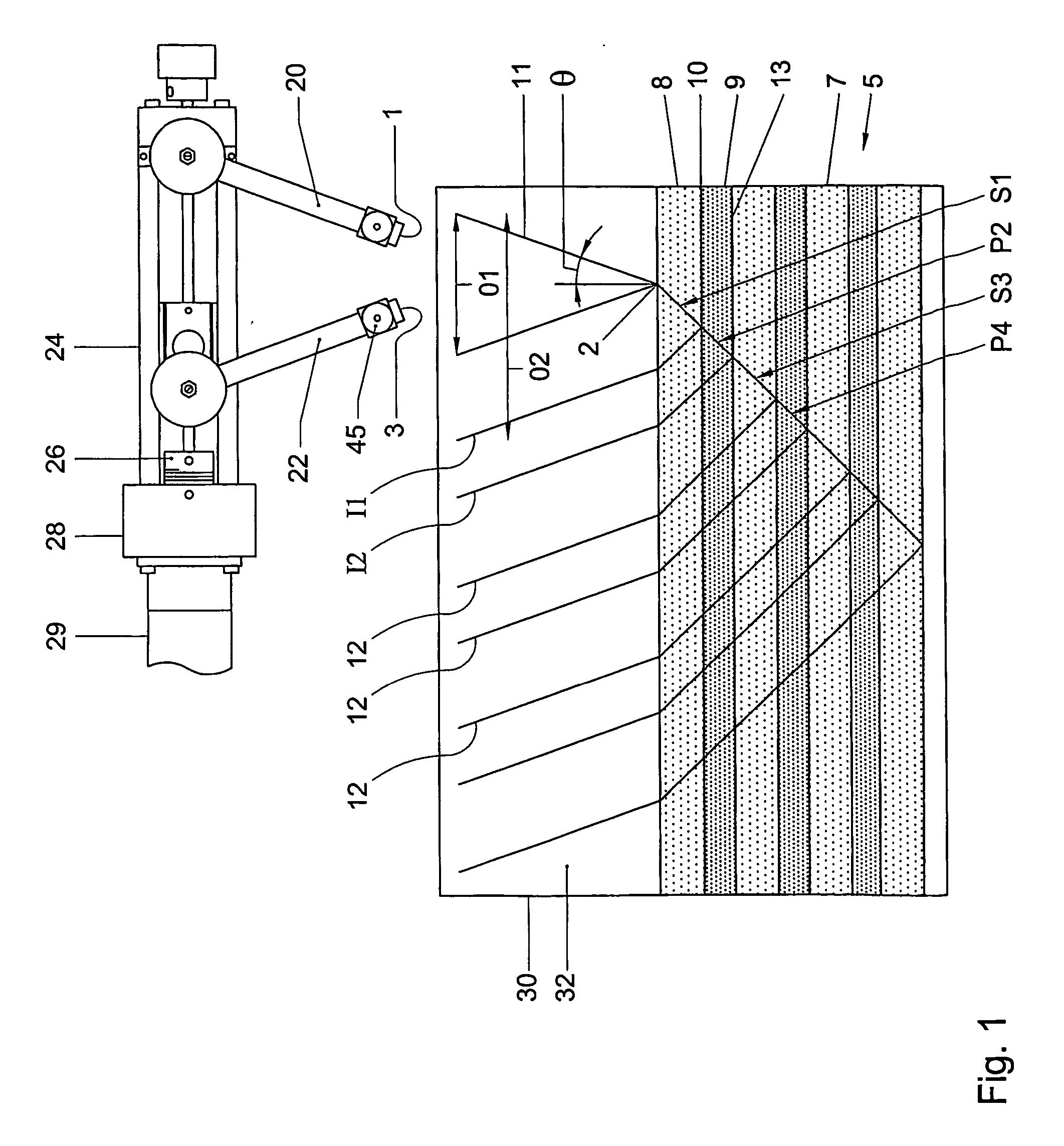 Acoustic Testing Apparatus For Testing A Laminate Material And An Acoustic Testing Method For Testing A Laminate Material