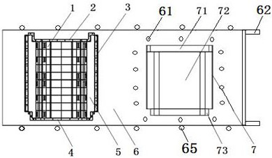 Movable improved fabricated box culvert formwork and construction method thereof