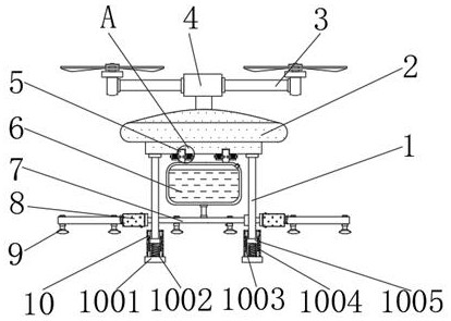 Pesticide spraying unmanned aerial vehicle convenient to maintain