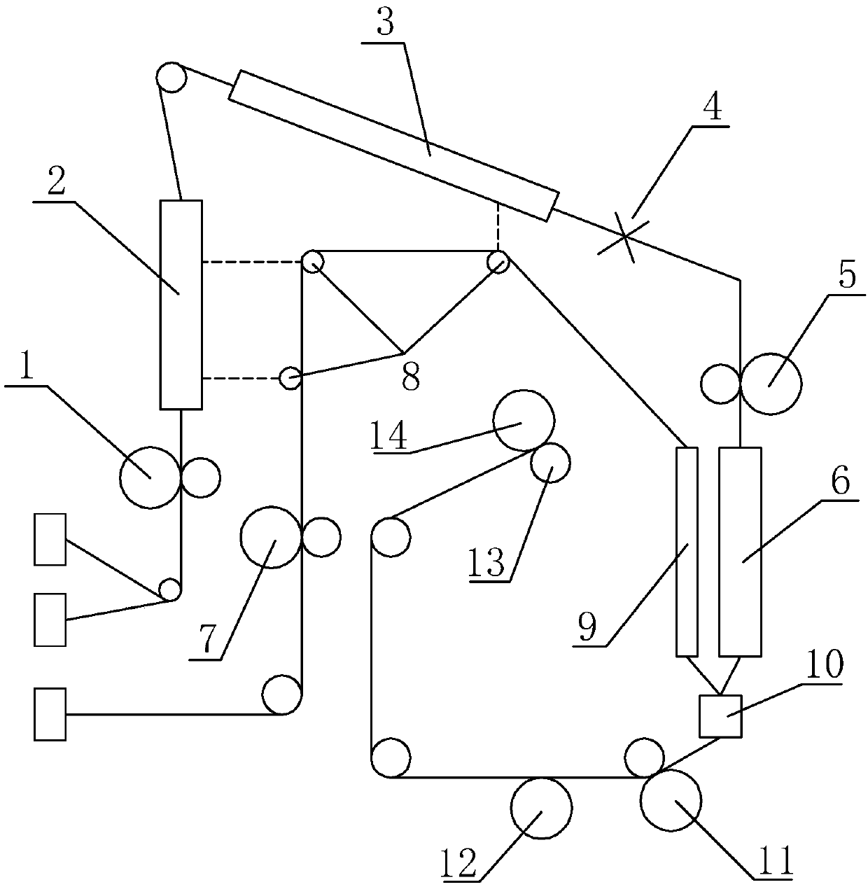 Production method of double-color wool-like polyester fiber