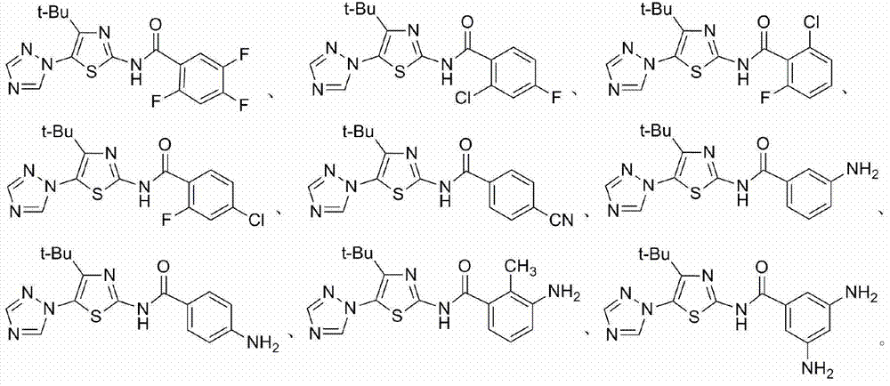 N-[5-(1,2,4-triazole-1-yl)thiazole-2-yl]aromatic amide, and pharmaceutical applications thereof