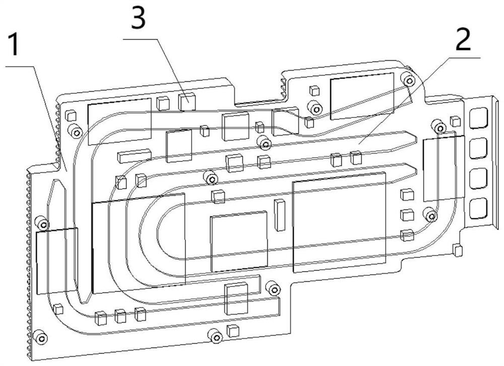 Radiator for heat dissipation of high-calorific-value VPX plug-in