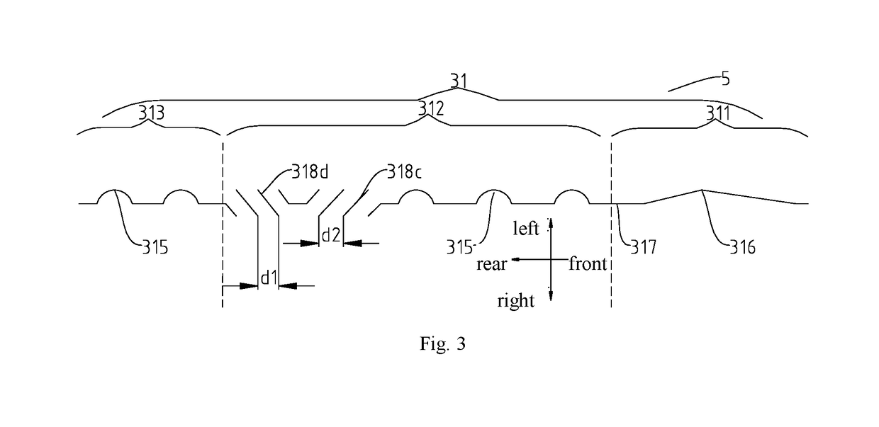 Fin and heat exchanger having same