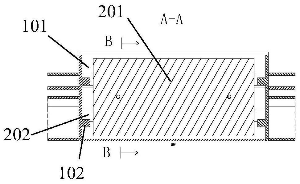 Cowcatcher with drawer type honeycomb energy absorption structure