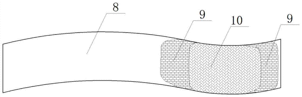 A wear-resistant S-shaped pipe elbow and a wear-resistant treatment method for the elbow
