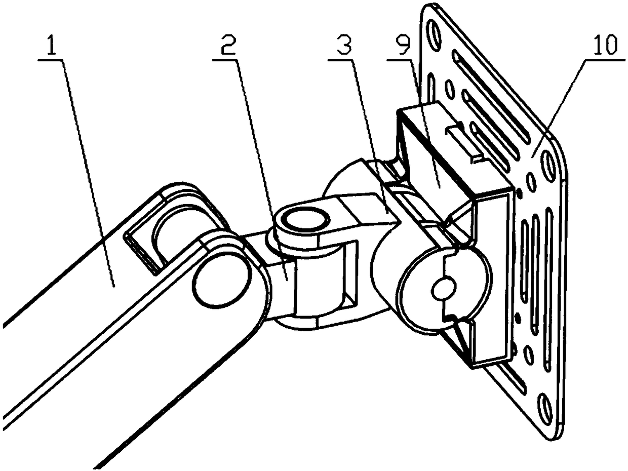 Multi-friction plate anti-loosening bracket joint device