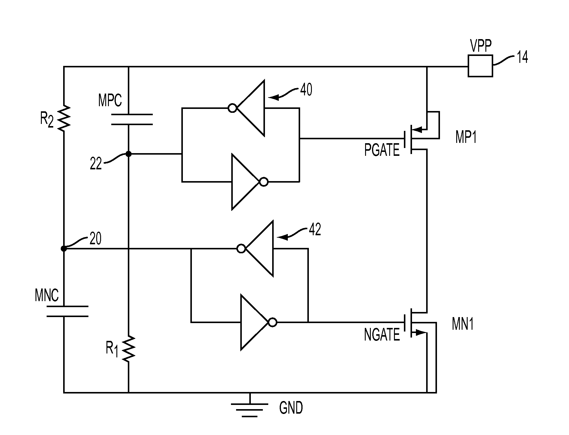 Power clamp for high voltage integrated circuits