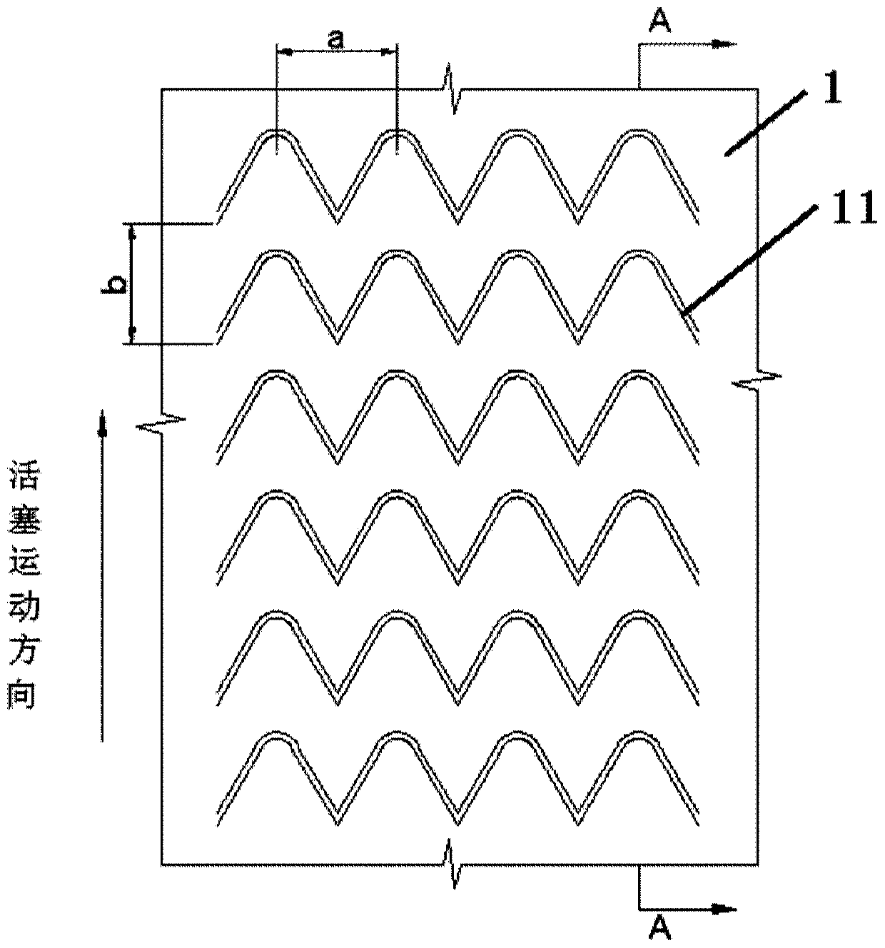 Cylinder jacket based on scale structure