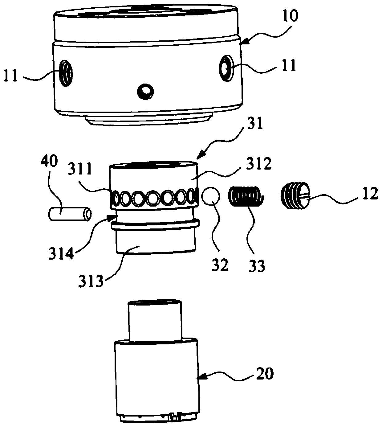 Clamp device of pressing ring of optical lens