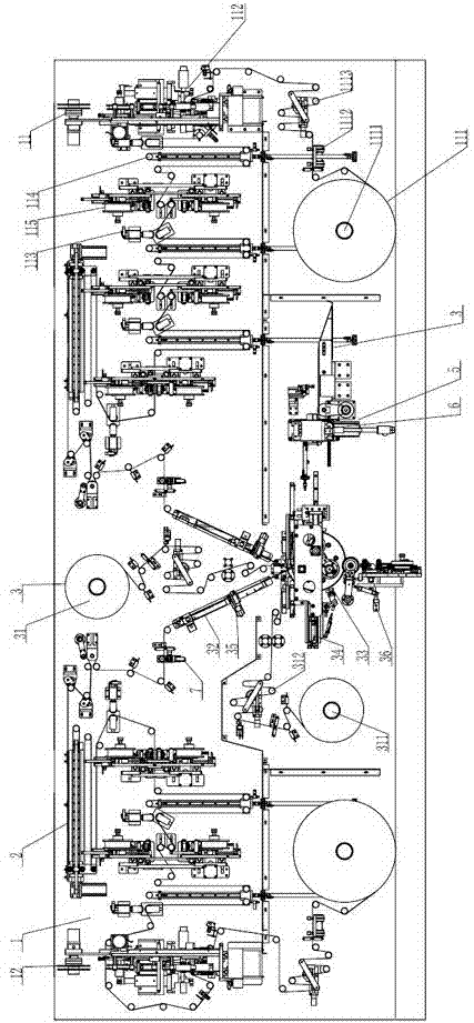 Full-automatic battery cell winding device