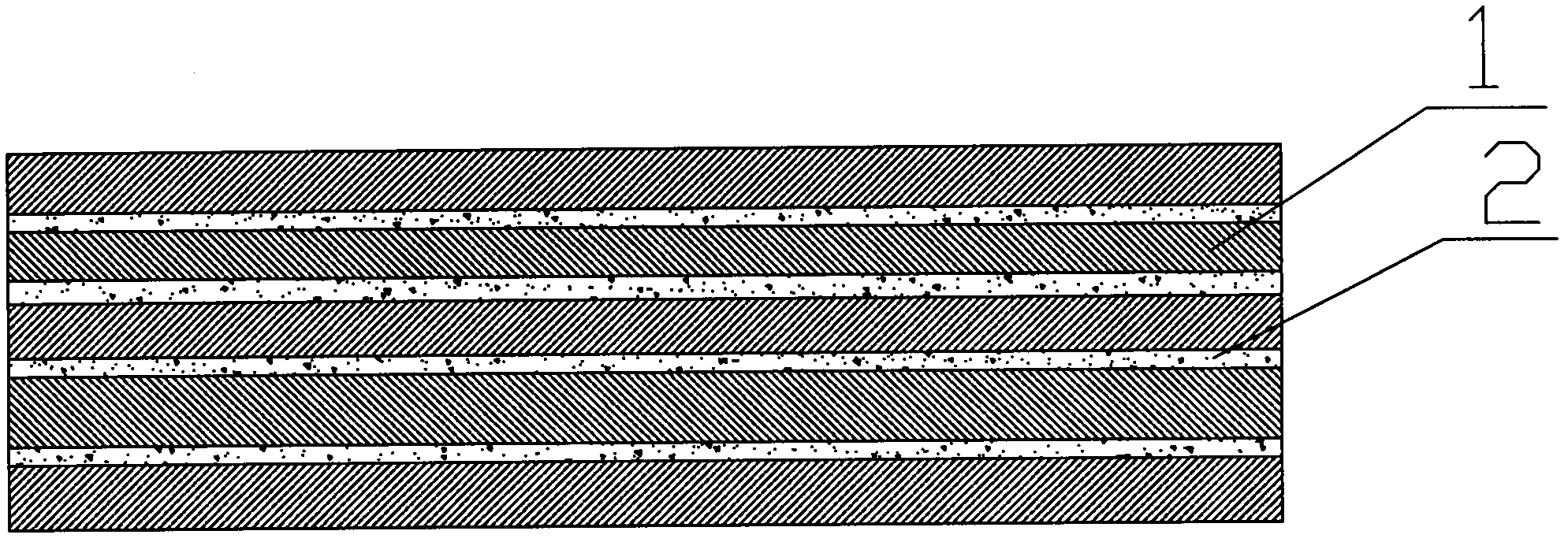 Plywood with twist resistance and high strength and manufacturing method thereof