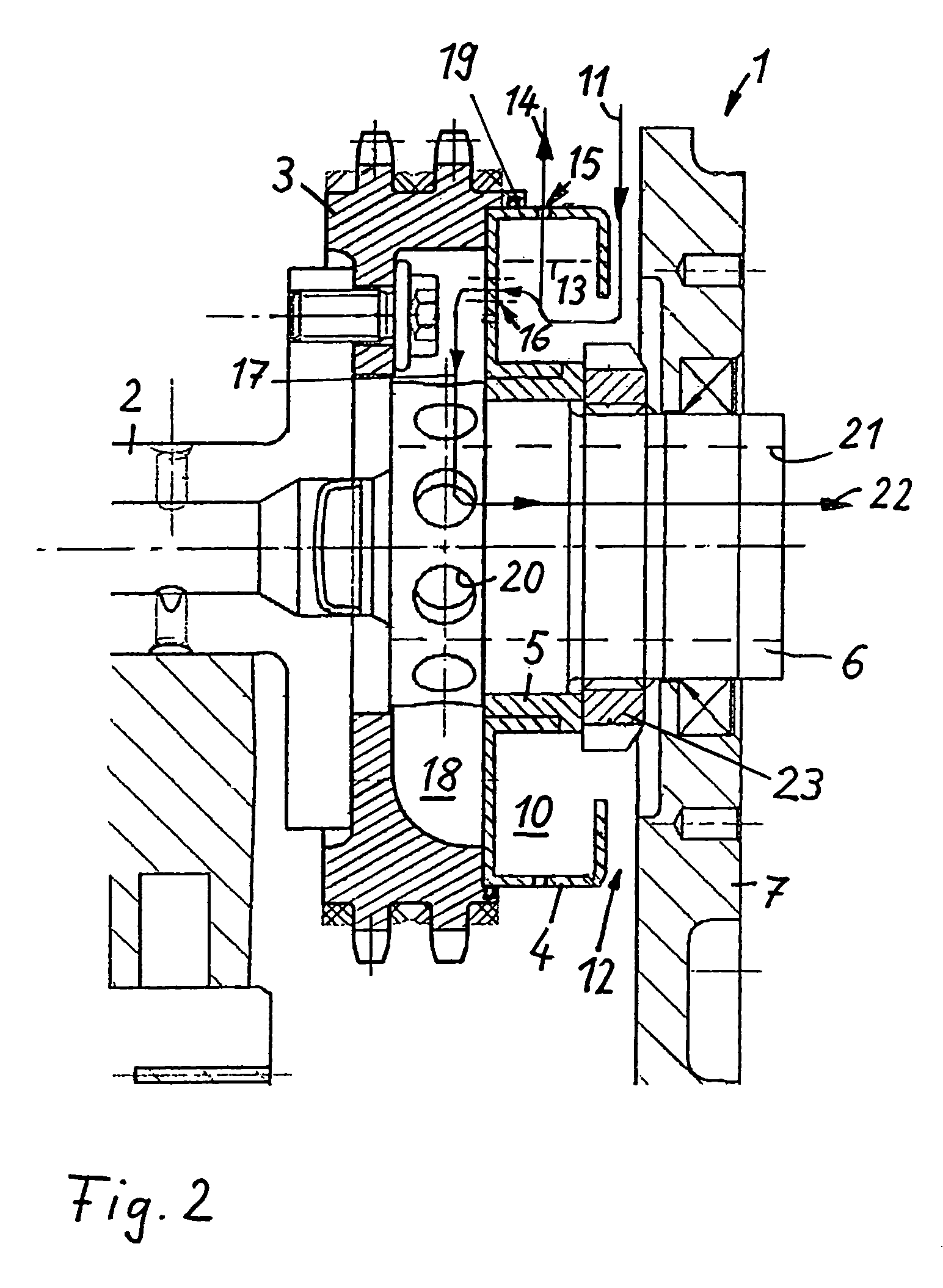Centrifugal oil separator in an internal combustion engine