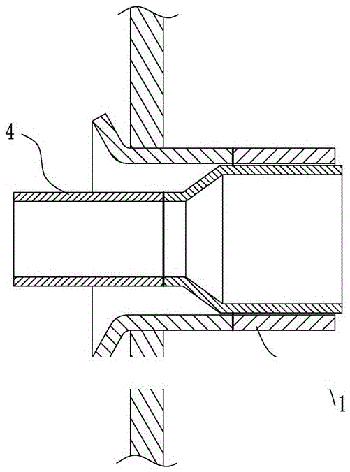 A compressor suction pipe and its manufacturing method and application