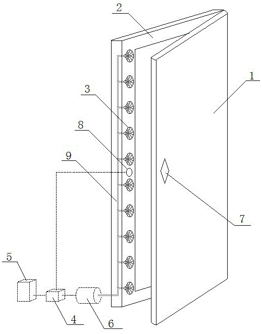 A suction self-priming electric control door