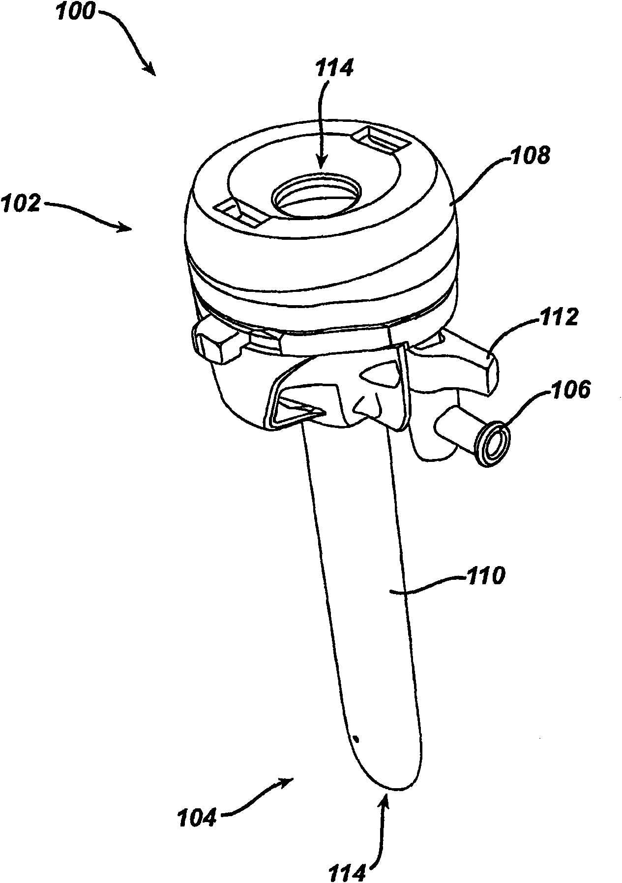 Gas jet fluid removing device and method in a trocar