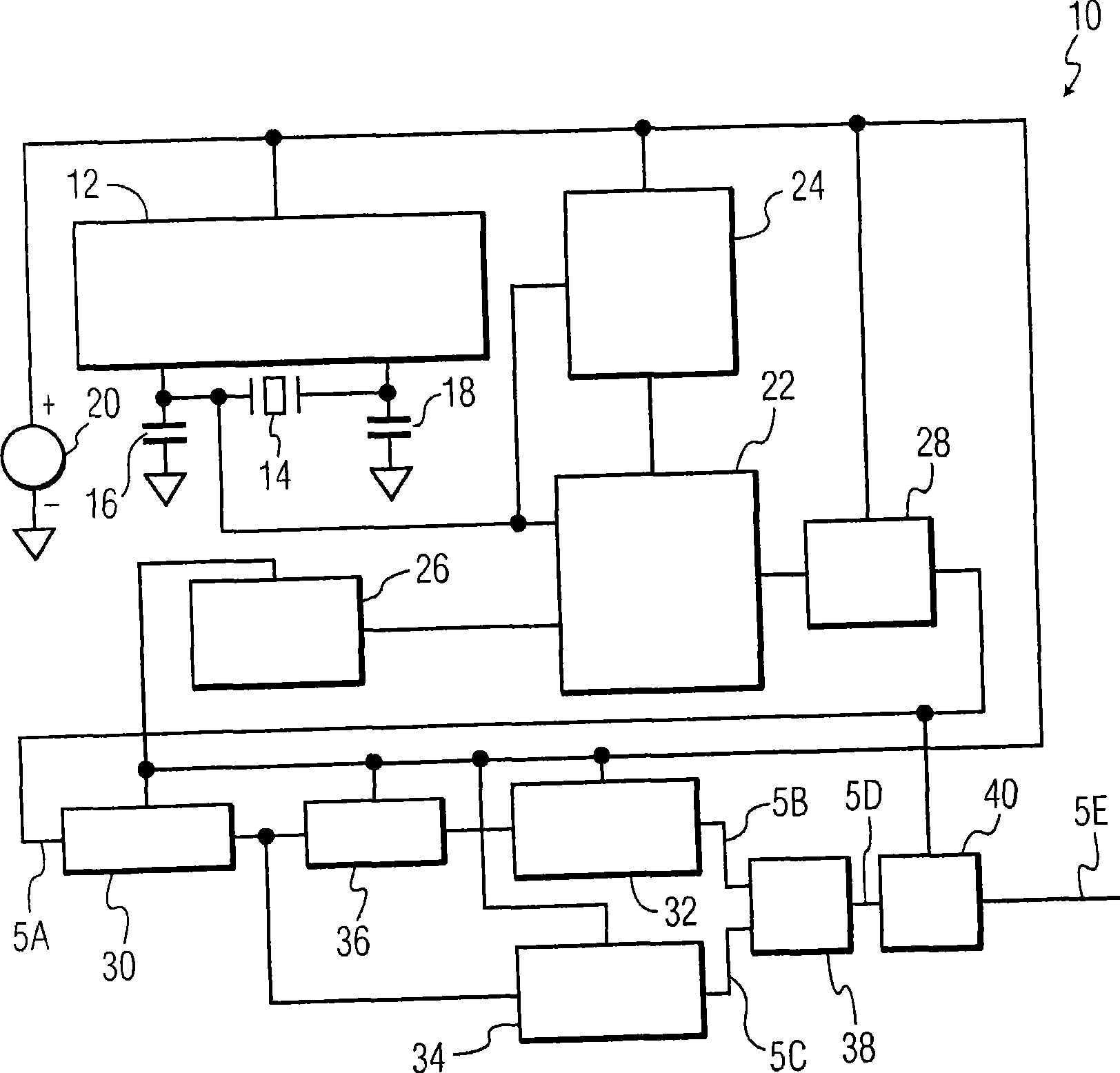 Pulse shaping circuit for crystal oscillator