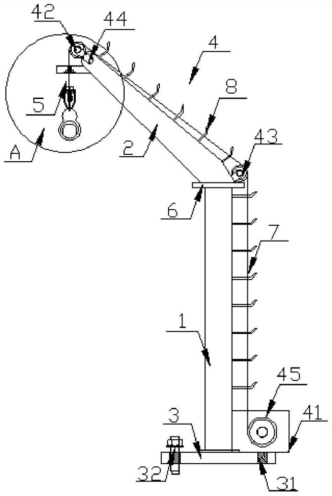 Lifeboat hoisting device for ocean-going passenger ships