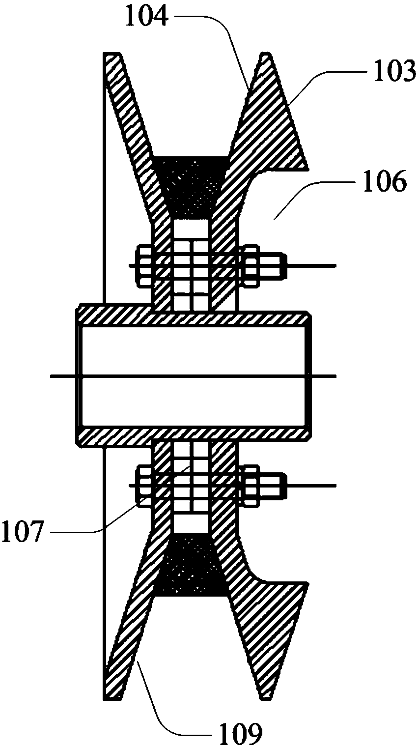 Belt pulley, crop raking mechanism and harvester