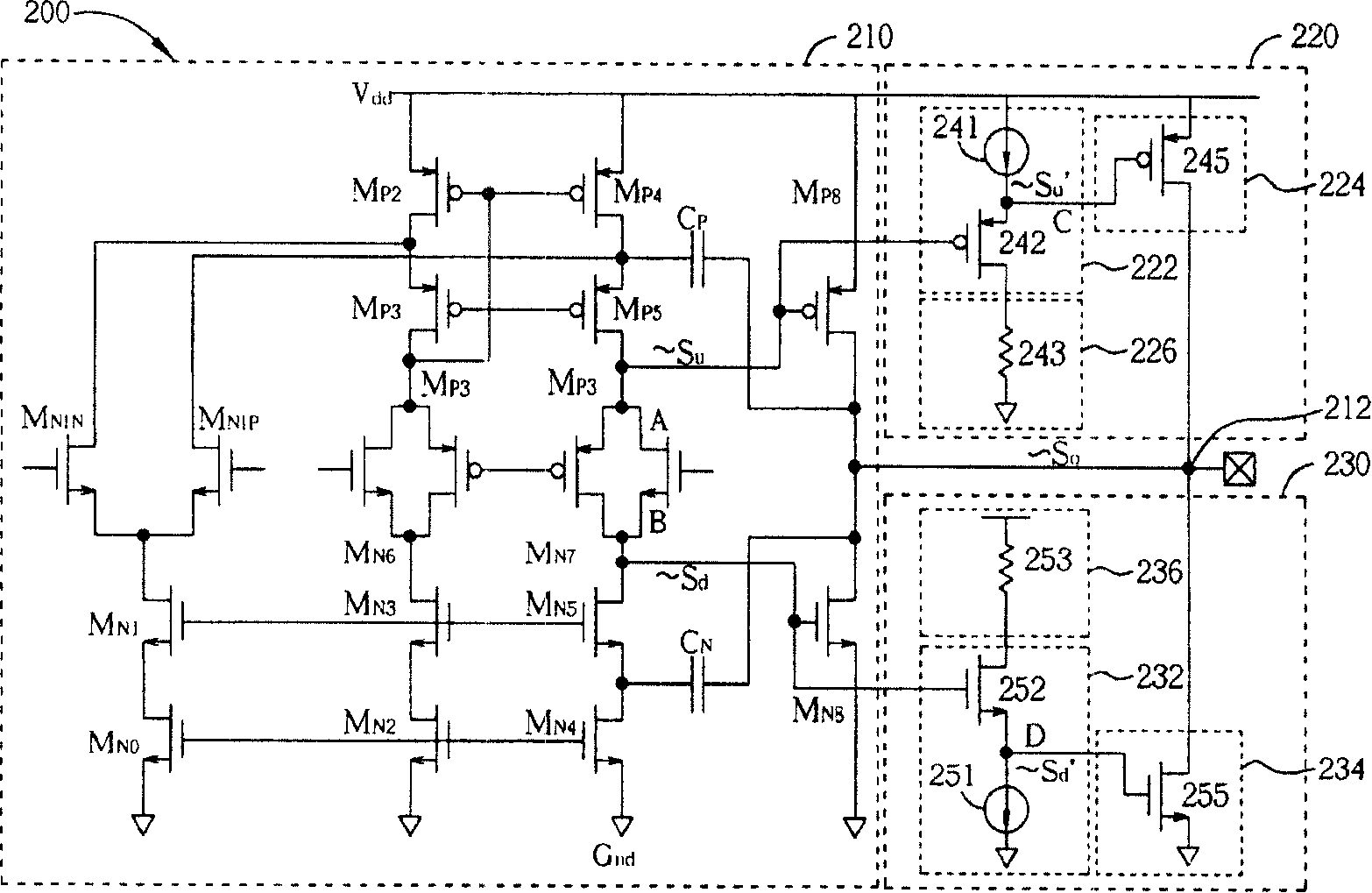 Amplifying circuit with pull-up and pull-down circuit to increase turning rate