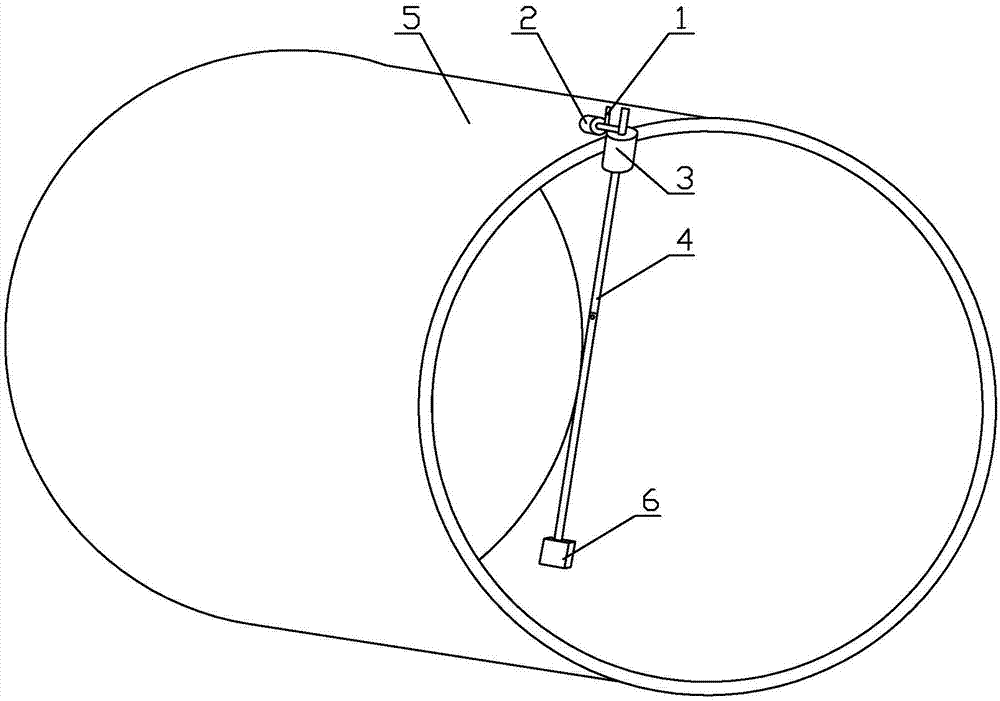 Large-diameter cylinder shell circumference measurement assistance device