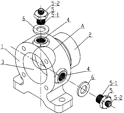 Bearing block for speed reducer