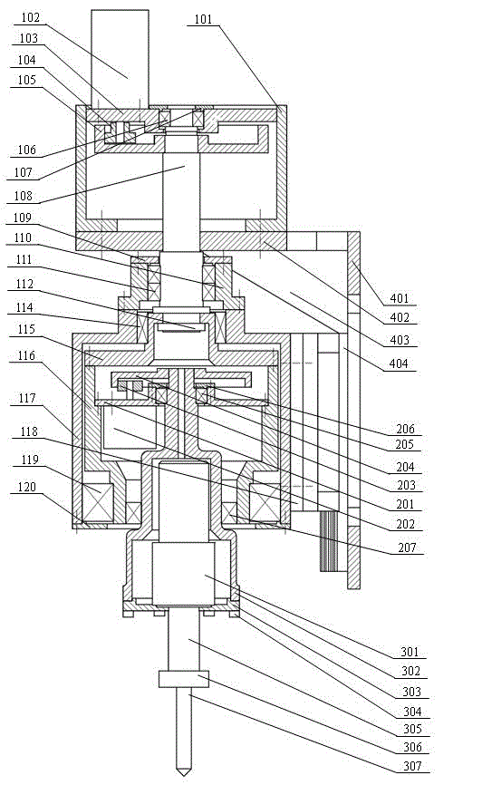 Automatic spiral hole milling device and method