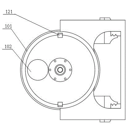 Automatic spiral hole milling device and method